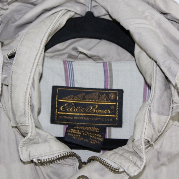 Vintage Eddie Bauer Men M Hooded Parka Jacket Coat - Picture 2 of 7